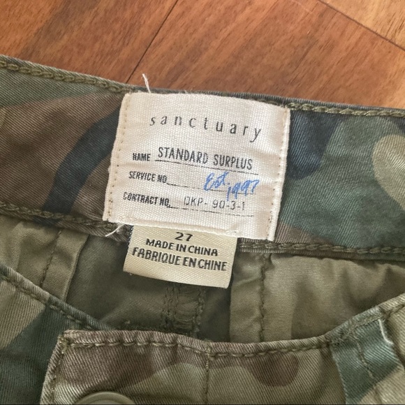 Anthropologie Sanctuary Camo Cargo Pant - Picture 4 of 6
